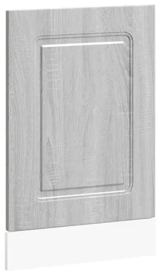 Produktbild von vidaXL Geschirrspülerblende Kalmar Grau Sonoma 45x1,5x57 cm
