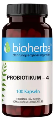 Obrázok produktu pre Probiotikum–4 – 100 kapsúl – Bioherba