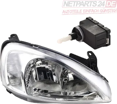 Zdjęcie produktu dla Johns, reflektor pasujący do Opel Corsa C -3 z żarówkami LWR H7/H7 System Valeo prawa strona