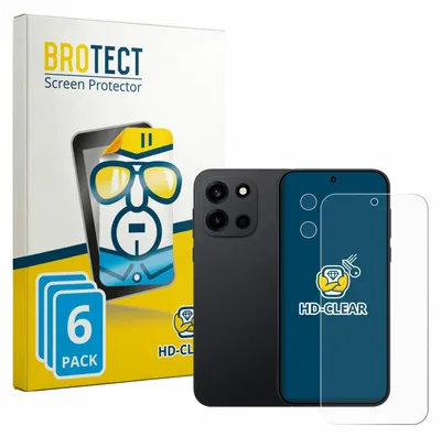 Produktbild von 6x Für OnePlus Nord 6 (Display+Kamera) Schutzfolie BROTECT Displayschutz Display Schutz Folie Klar Transparent