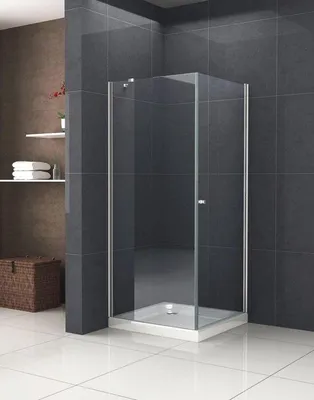 Productafbeelding van Douchecabine 90 x 90 cm helder glas zonder douchebak