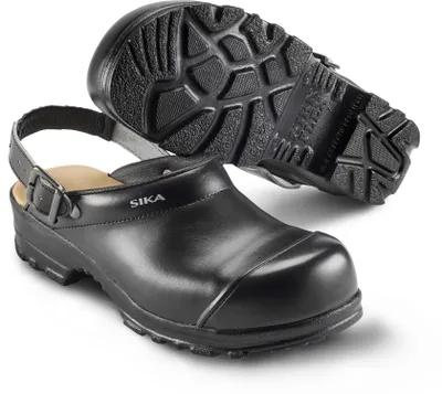 Image de Chaussure de sécurité Sika Flex LBS sabot ouvert avec bride de talon Noir-43