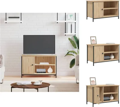 Produktbild von vidaXL TV-Schrank Sonoma-Eiche 80x40x50 cm Holzwerkstoff - TV-Möbel