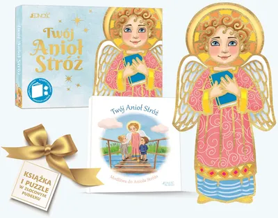 Image de Zestaw upominkowy z modlitwą i puzzlami Anioł Stróż
