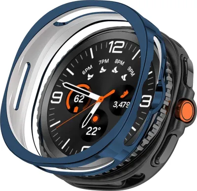 Image de TPU Protection boîtier pour Samsung Galaxy Watch8 Classic 46mm Half Hollow Blue