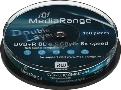 Produktbild von MediaRange MR466, DVD+R DL, Tortenschachtel, 10 Stück(e), 8,5 GB