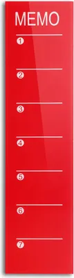 Immagine prodotto di Agenda settimanale in vetro Kia rosso scuro 80x20 cm