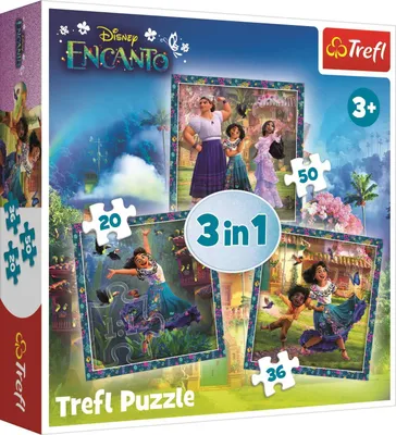 Zdjęcie produktu dla Puzzle 3W1 Bohaterowie Magicznego Encanto 34866