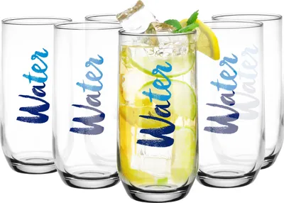 Produktbild von GLASMARK® Gläser Water 6-Set 400ml Große (max. 420 ml) 6 Stück Longdrinkgläser transparent Saft und Cocktail Party Trinkglaswaren Saftgläser Trinkgläser für Wasser - Hochwertige Qualität