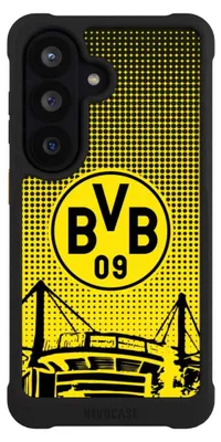 Produktbild von NIVOCASE Hülle für Samsung Galaxy S26  Stoßfeste Handyhülle NIVOmax Case Schwarz BVB Borussia Dortmund Stadion