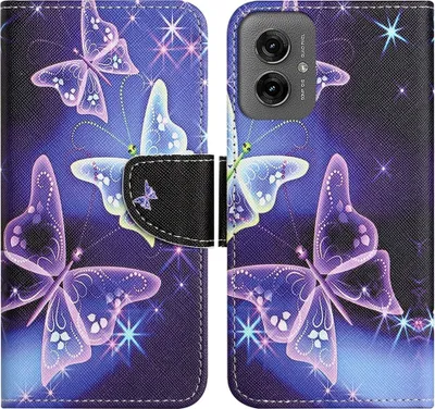 Produktbild von Motorola Moto G55 Hülle - Coverup Klapphülle - Schmetterlinge