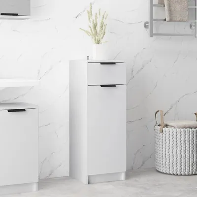 Produktbild von vidaXL Badschrank Weiß 32x34x90 cm Holzwerkstoff