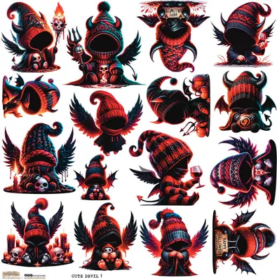 Produktbild von AUFKLEBER - ScrapLove - Cute Devil 1