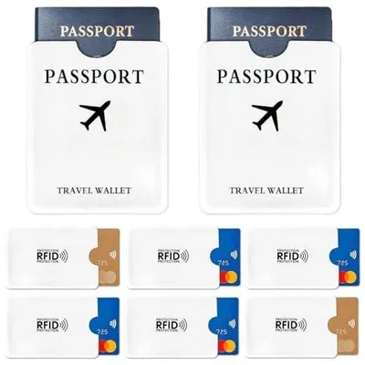 Zdjęcie produktu dla 4 etui na karty z blokadą RFID i 2 na paszport