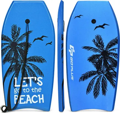 Produktbild von GOPLUS Surfbrett 105x51x6cm Schwimmbrett Farbwahl Bodyboard Shortboard Schwimmboard