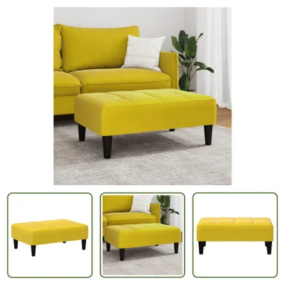 Produktbild von The Living Store Fußhocker Gelb 77x55x31 cm Samt
