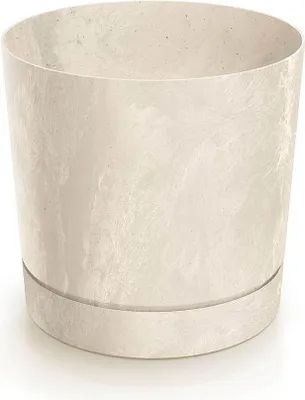 Image de Pot de fleurs TUBO P BETON-EFFET 14,8 cm - Couleur : crème