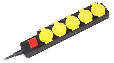 Image de Câble d'extension pour jardin, 5 prises, 3 mètres