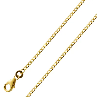 Produktbild von Panzerkette 1,6mm Gelbgold 333 8 Karat massiv Cuban Link Chain 42