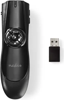 Image de Nedis Presenter | Pointeur laser | Dongle USB | Portée du pointeur laser jusqu'à : 100 m | Portée sans fil jusqu'à : 30 m NE550688687