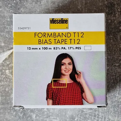 Produktbild von Vlieseline Formband T 12 weiß, 1,2 cm breit, per 0,5 m