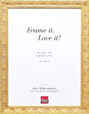 Image de Cadre photo en bois de style baroque, doré, 45 x 80 cm, verre acrylique – effet