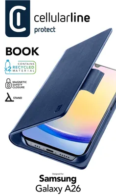 Productafbeelding van Cellularline beschermhoes voor Samsung A26 5G, blauw