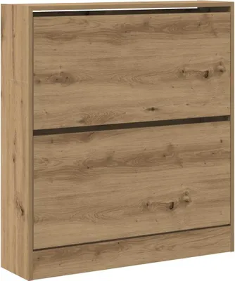 A product shot of a wooden shoe cabinet.