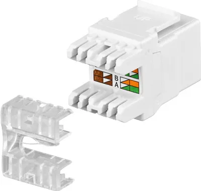 Produktbild von KeyStone Jack Cat. 5e RJ45, LSA, UTP, SNAP-IN, Good Connections®