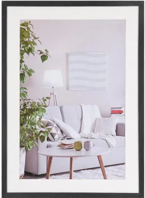 Zdjęcie produktu dla Henzo – nowoczesna ramka na zdjęcia 50 x 70 cm, czarna, na zdjęcia 40 x 60 cm