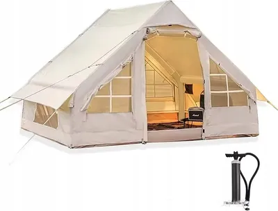 Immagine prodotto di GRANDE Tenda da campeggio gonfiabile per 4 persone con cuscino gonfiabile 6,3m2 300x210CM