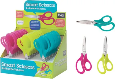Obrázok produktu pre PLUS JAPAN 34567 PLUS JAPAN Kinderscheren blau, pink, grün 5,2 cm, 24 St.