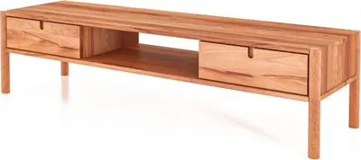Produktbild von TV-Board Zola Kernbuche massiv 160x39 cm mit 2 Schubladen