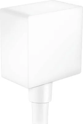 Produktbild von hansgrohe HG Schlauchanschluss DN15 Fixfit Square mit Rückflussverhinderer mattweiss