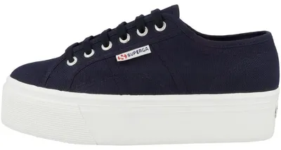 Imagen del producto de SUPERGA 2790 Acotw, línea Up and Down, zapatillas para mujer, azul marino y blanco, modelo S9111lw, talla F43