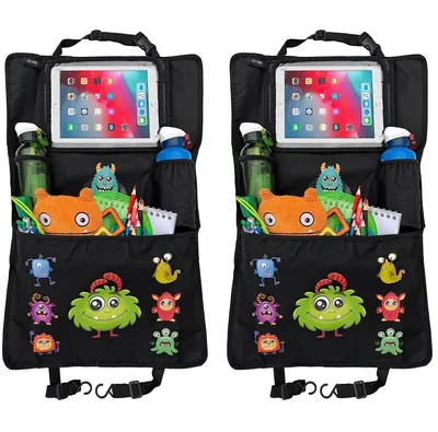 Produktbild von Kinderauto-Organizer mit Tablet-Halter bis 20" - Monster-Design