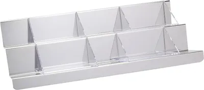 Produktbild von Alessi V Tablett in Silber, 45,7 x 23,8 x 4,7 cm