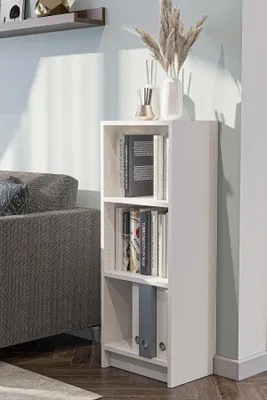 Produktbild von Skye Decor, Hochwertiges Bücherregal, Weiß, 100% Melamin, 40x105x28