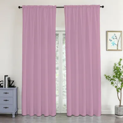 Produktbild von Samtvorhang 140 x 245 cm mit Kräuselband wasserabweisend altrosa - 140 x 245 cm