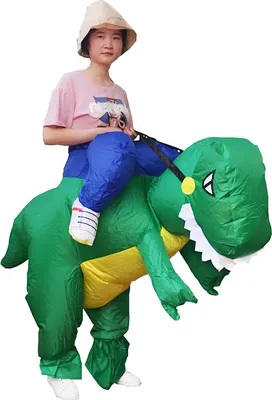 Immagine prodotto di Costume gonfiabile di dinosauro verde RESTEQ per adulti per il Cosplay