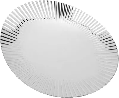 Immagine prodotto di Elegante vassoio decorativo in acciaio inossidabile per servire frutta, dimensioni 22 x 18 cm. Ideale per servire frutta, dolci e snack in casa, a matrimoni e feste