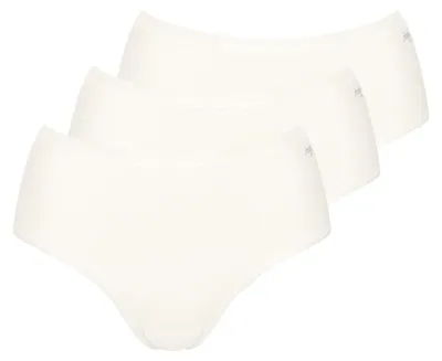 Image de Sloggi Slips femme, lot de 3 - GO Daily Coton Midi 3P, Caleçon, Coton Stretch Blanc M