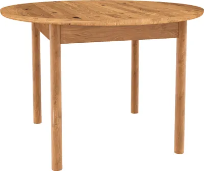 Produktbild von Esstisch rund 100 cm, Eiche massiv geölt, PORI-165