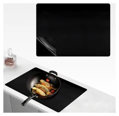 Produktbild von Induktionsmatte 53 x 61 cm, Silikon Abdeckung für Induktionskochfeld, Schutzmatte für Induktionsfeld, Rutschfeste und hitzebeständige Matte für Induktionsherd