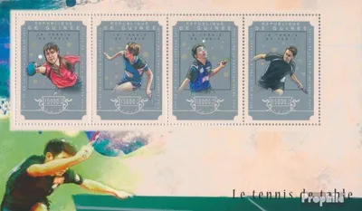 Produktbild von Briefmarken Guinea 2014 Mi 10877-10880 Kleinbogen (kompl. Ausgabe) postfrisch Tischtennis