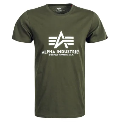 Produktbild von Alpha Industries Rundhalsshirt »BASIC SHIRT «dark olive S