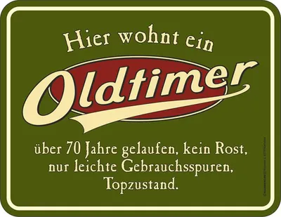 Produktbild von 70 Jahre - Fun-Schilder - Oldtimer