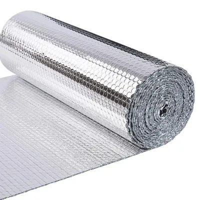 Immagine prodotto di VOUNOT® Pellicola isolante, pellicola termoisolante, 10m x 60cm x 3mm, doppia pellicola in alluminio con strati d'aria, pellicola riflettente per termosifoni