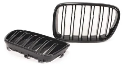 Immagine prodotto di Kit griglia radiatore sportiva a doppia lamella, colore nero lucido, compatibile con BMW X3 F25 (modelli dal 2010 al 2014)