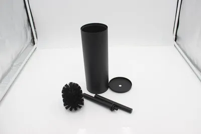Imagen del producto de Cepillo para inodoro de pie, modelo de acero, diseño clásico, color , 39,8 cm